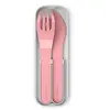 Les couverts biodégrabables - monbento MB Pocket Color rose Blush