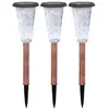 Lot de 3 balises solaires - Canopo - 20 lumens - Beige
