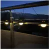 Watt&Home Guirlande solaire - 5 m - noir - 10 ampoules - 50 lumens - rechargeable usb