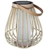 WATT&HOME Lampe solaire en bambou - marta - beige
