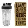 COOKUT Miam - Shaker à crêpes et pancakes Transparent,Noir