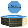 Piscine - WATERCLIP - Bohol - Bois - Aluminium - Ø460x94cm