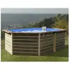 Piscine Bois Waterclip SABTANG 510x320x129 cm hors sol octogonale