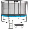 Kangui Trampoline de jardin rond 430 cm + filet de sécurité + échelle ...