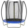KANGUI Trampoline Rond Ø180cm Avec Filet De Sécurité Intérieur - Fpr 180 Bleu