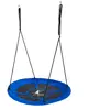 KANGUI Balançoire ronde nid d'oiseau rond ø100cm - bleu - charge 150kg maxi