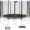 Trampoline rond Ø430cm avec filet, échelle, bâche et kit d'ancrage - ralli 430 - Kangui