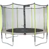 KANGUI Trampoline de jardin 365 cm + filet de sécurité  JUMPI Taupe/Vert 360