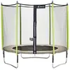 Kangui Trampoline de jardin 305 cm + filet de sécurité JUMPI Taupe/Vert 300