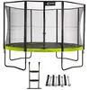 Kangui Trampoline de jardin rond 430 cm + filet de sécurité + échelle ...