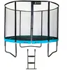 Kangui Trampoline de jardin rond 305 cm + filet de sécurité + échelle PUNCHI Bleu 300