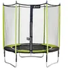 Kangui Trampoline de jardin 244 cm + filet de sécurité JUMPI Vert/Noir 250