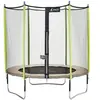 Kangui Trampoline de jardin 244 cm + filet de sécurité JUMPI Taupe/Vert 250