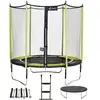 Kangui Trampoline de jardin 244 cm + filet de sécurité + échelle + bâche de protection