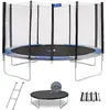 Kangui - Trampoline rond Ø430cm avec filet, échelle, bâche de protecti...