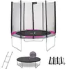 Kangui - Trampoline rond Ø250cm avec filet, échelle, kit d'ancrage et ...