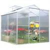 HABRITA Serre de jardin structure en aluminium avec montants profilés 2,47m²