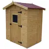 Foresta Abri en panneaux avec plancher 2.61 m2 bois naturel Habrita ED 1612.01