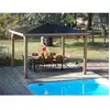 HABRITA Pool house Blueterm en bois massif - Poteau 14 x 12 cm