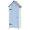 HABRITA Armoire Cabine de Rangement Lasurée Équipée de 3 Étagère, 0.41m2