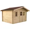Habrita - abri de jardin 12.74m² bois naturel - nan3530.02n TU