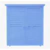 Armoire de rangement lasurée - HABRITA - BOX0905 - 3 étages - Bleu