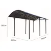 HABRITA Carport Camping-Car Aluminium - Anthracite - 27,51m² - WIKIPOO  