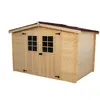 Habrita - abri madriers massifs 4.59 m² bois naturel - al3019.02n TU