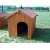 Niche à chien 1,17m² en bois avec toit bitumé et plancher Habrita