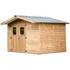 Abri de jardin sans plancher 10.33 m2 brun doré Habrita the 3224.02 t