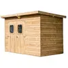 HABRITA Abri Theora En Bois Massif Sans Plancher, Toit Mono Pente 7,33 M²