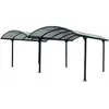 HABRITA Carport double en aluminium 28,62 m² - 590 x 485 cm - Gris anthracite