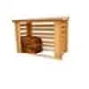 HABRITA Abri de jardin range-bûches fermé en bois - 4 stères - 236x119x167cm