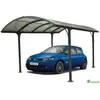 HABRITA Carport en aluminium 14,62 m²- 301,5 x 485 cm - Gris anthracite