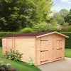 Habrita - garage denis madriers douglas 28 mm sans plancher - de3554n TU