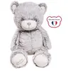 Pioupiou et Merveilles Peluche géante Gaston l'ours gris (80 cm)