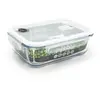 Boîte hermétique PEBBLY RECTANGULAIRE EN VERRE 1.5L