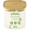 Boîte alimentaire verre et bambou 800ml - Pebbly - Transparent - Verre