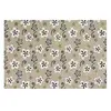 Papier Indien fait main 50 x 70 cm 120 g/m² Fleurs Blanches, noires, d...