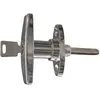 Bouton simple chromé à cylindre C7 - MAP - 478S