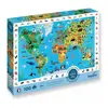 SentoSphère Sentosphere - Puzzle 100p Planisphere des animaux - Cherche et trouve