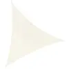 Ideprice - Toile d'ombrage triangulaire 3 mètres blanc cassé