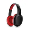 BLUETOOTH 5.1 RECHARGEABLE ON-EAR HEADSET - BLACK/RED