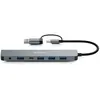 Hub USB Urban Factory 7 ports USB-A 3.0 Gris anthracite + Adaptateur U...