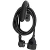 Rallonge 5m noire avec pince - Watt and co