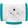 Bloc prise Triplite 3x16A rotatif - WATT&CO - Turquoise