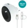 Prise WATT AND CO Chargeur USB noir et cable 3 en1