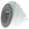 WATT AND CO Prise 16A avec chargeur USB grise