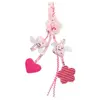 Trousselier Hochet Berceau Porte Tétine Fleurs Roses 20cm