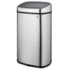 Kitchen Move Poubelle de cuisine push CITY Argent Acier inoxydable 60 L